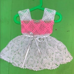 Baby dress handmade crocheted
